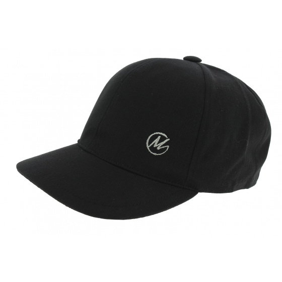 Black Cotton Baseball Cap - Modissima