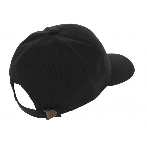 Black Cotton Baseball Cap - Modissima