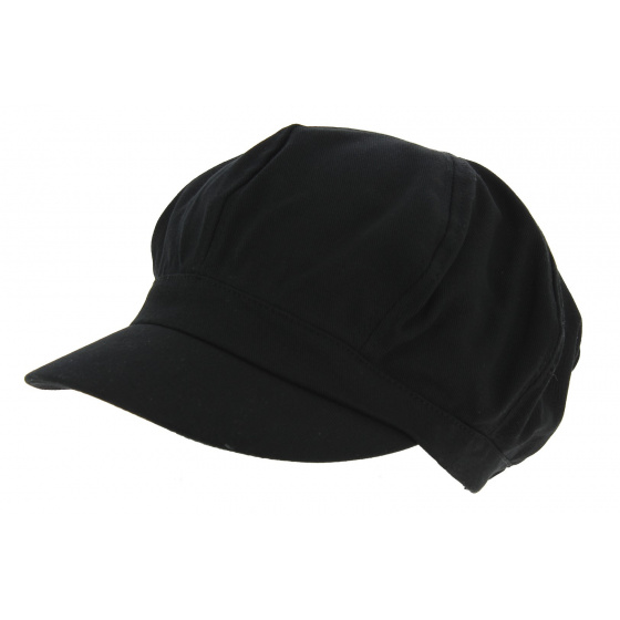 Gavroche Cap Black Cotton - Traclet