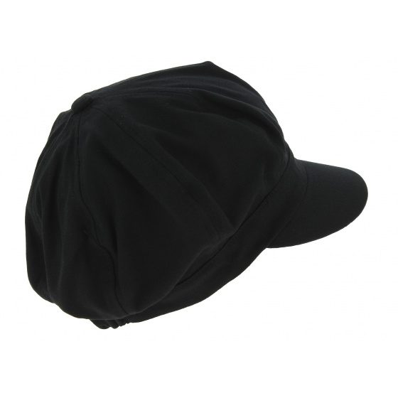 Casquette Gavroche Noir Coton - Traclet Casquette Gavroche Noir Coton - Traclet