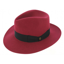 Pink Felt Fedora Hat - Guerra 1855