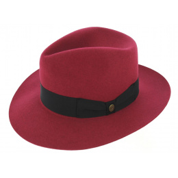 Fedora Pink Felt Hat - Guerra 1855