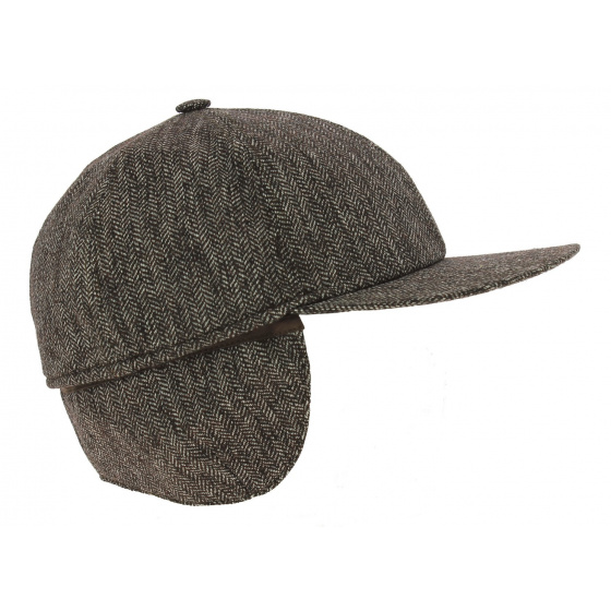 Dalena Brown Wool Cap with Ear Flaps - Traclet Dalena Brown Wool Cap with Ear Flaps - Traclet