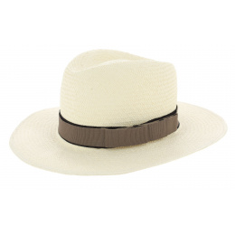 Customizable White Panama Traveller Hat