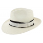 Customizable White Panama Fedora Hat - Traclet