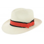 Customizable White Panama Fedora Hat - Traclet