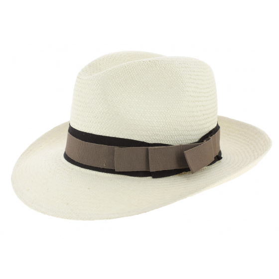 Customizable White Panama Fedora Hat - Traclet