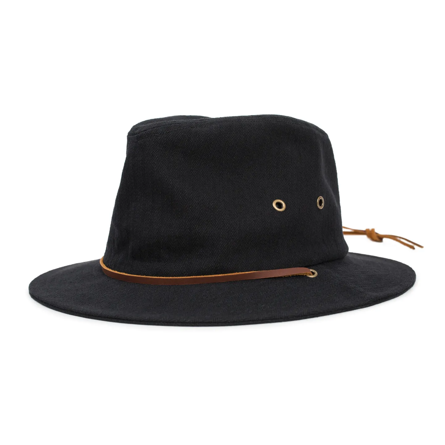 Chapeau Fedora Penn Coton Noir - Brixton Reference : 8188 | Chapellerie Traclet