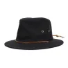 Chapeau Fedora Penn Coton Noir - Brixton Reference : 8188 | Chapellerie Traclet