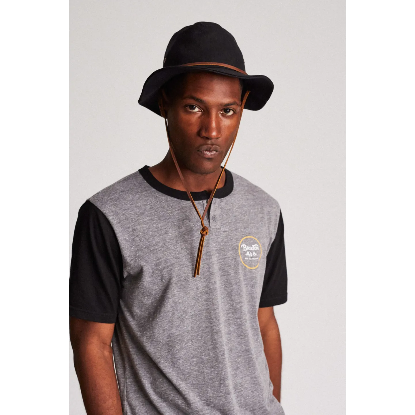Chapeau Fedora Penn Coton Noir - Brixton Reference : 8188 | Chapellerie Traclet