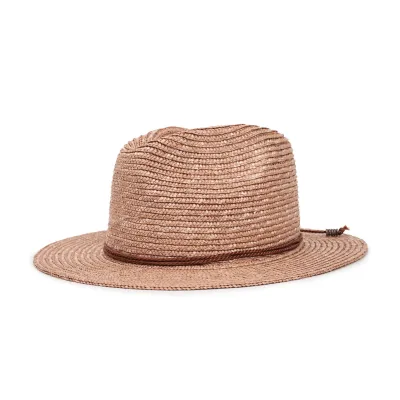 Pink Straw Fedora Hat Lera - Brixton Reference: 8194 | Traclet Hat Shop