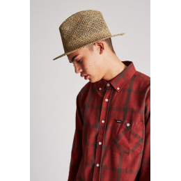 Natural Straw Dunns Fedora Hat - Brixton