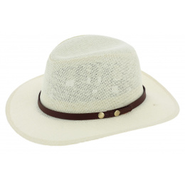 Off-White Straw Paper Traveller Hat - Traclet
