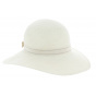 Panama Wide Brim Hat Monique White Ribbon