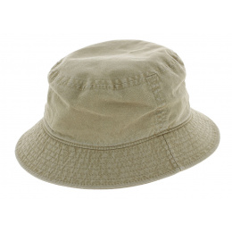 Made in France Demis Cotton Beige Bucket Hat - Crambes