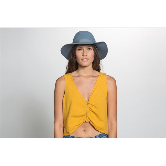 Capeline Dalila Feutre Laine Bleu-Gris - Brixton