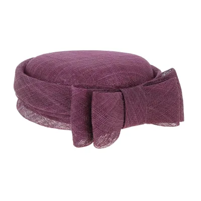 Chapeau Cérémonie Carla Bruni Chanvre Pivoine - Traclet Reference : 8216 | Chapellerie Traclet