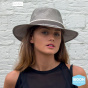 Lauren Traveller Panama Style Grey Hat - Rigon Headwear