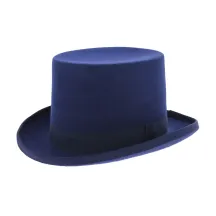 chapeau haut de forme bleu - achat haut de forme Reference : 5745 | Chapellerie Traclet
