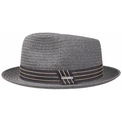 Stetson Gray Toyo Bluefield Trilby Hat Reference: 4484 | Traclet Hat Shop