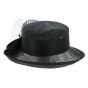 Isa Black Straw Ceremony Hat - Traclet