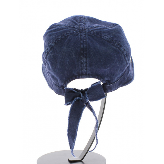 Angelina Anti-UV Cotton Navy Cap - Mayser Angelina Anti-UV Cotton Navy Cap - Mayser