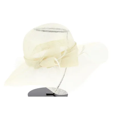 Enola Wide-brimmed Formal Hat - Ivory Reference: 5469 | Traclet Hat Shop