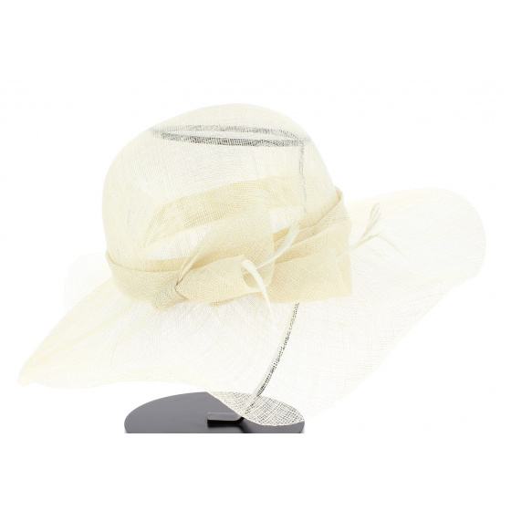 Enola Wide-brimmed Formal Hat - Ivory