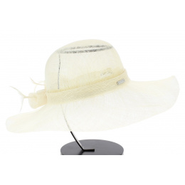 Enola Wide-brimmed Formal Hat - Ivory