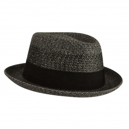 Trilby Wilshire Black Straw Hat - Bailey