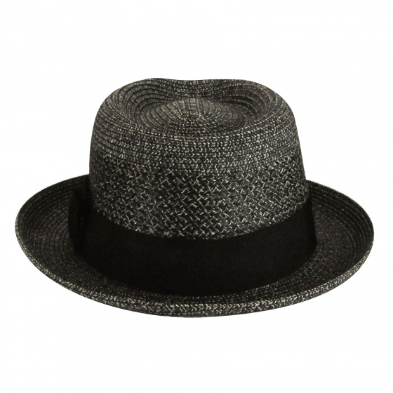 Chapeau Trilby Wilshire Noir Paille - Bailey