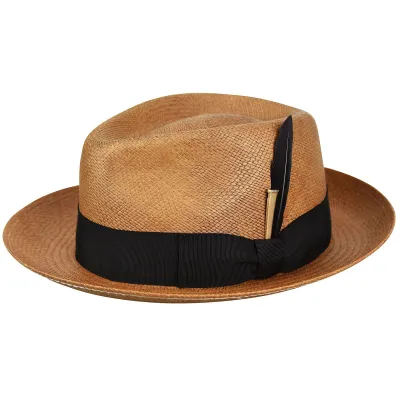 Foley Paper Straw Traveller Hat Brown - Bailey Reference: 7424 | Traclet Hat Shop