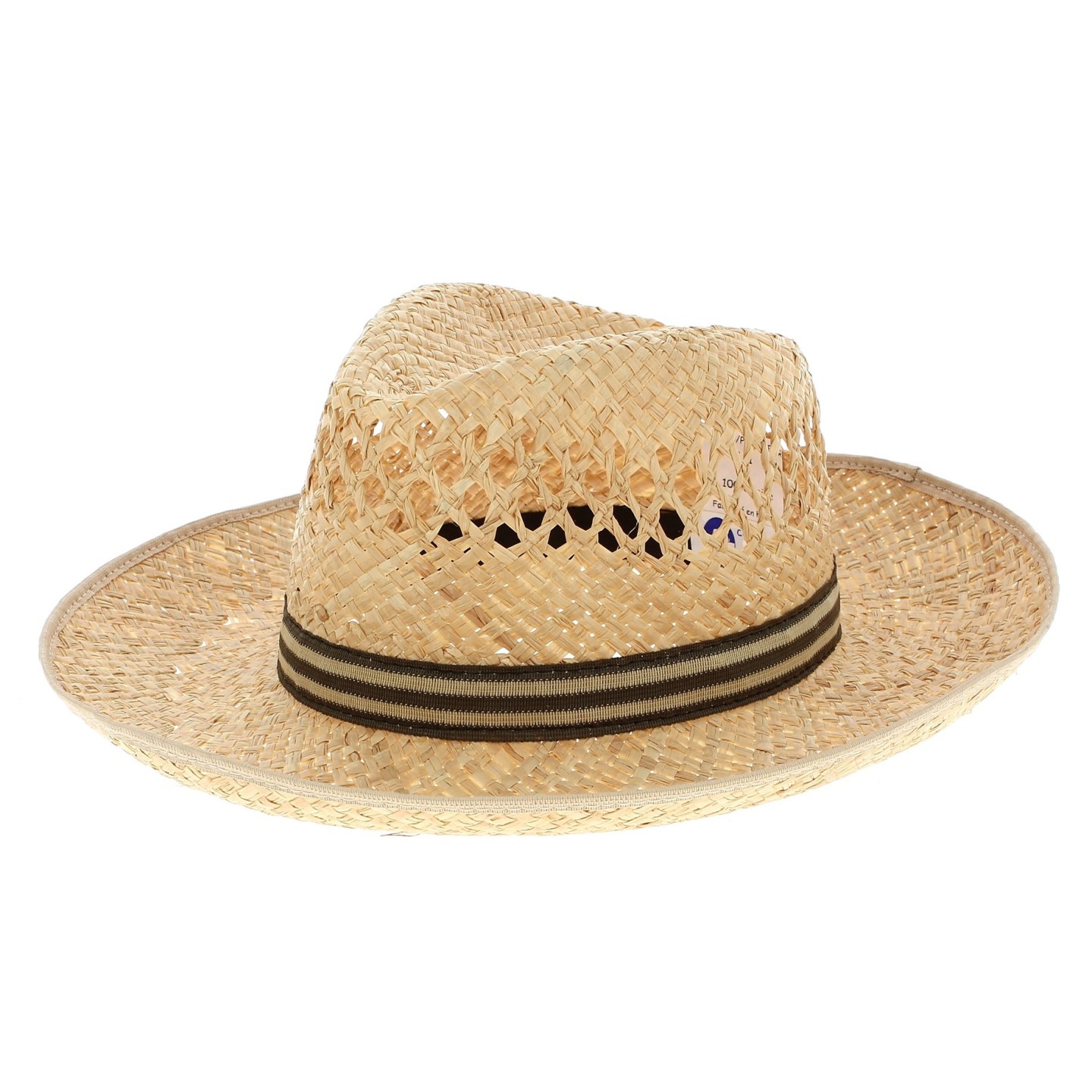 Chapeau Fédora Providenciales Larges Bords Paille - Traclet
