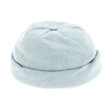 Docker Beanie Cooper Washed Denim Cotton - MTM Reference: 8284 | Traclet Hat Shop