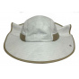 Beige High Protection Neck Cover-Up Hat - Soway