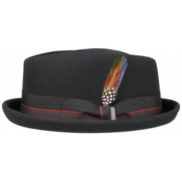 Chapeau DIAMOND PORKPIE NOIR STETSON