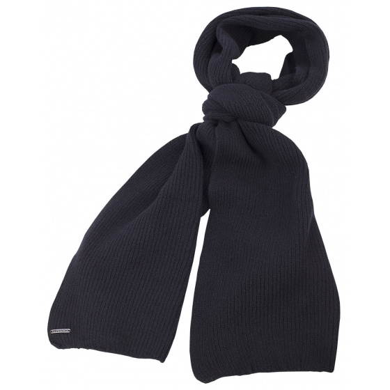 Stetson Black Lansdale Merino Scarf