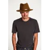 Cognac Wool Felt Fedora Hat Messer - Brixton Reference: 4944 | Traclet Hat Shop