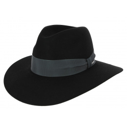 Plum Fur Felt Wide Brim Hat - Stetson
