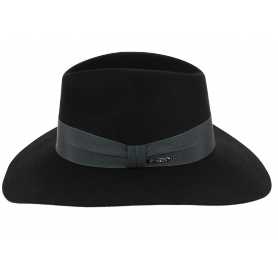 Plum Fur Felt Wide Brim Hat - Stetson