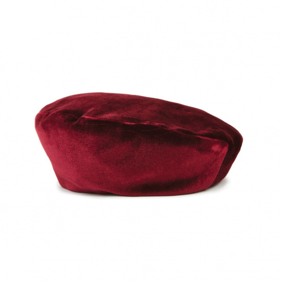Audrey Beret Wine Red - BRIXTON
