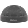 Bonnet Docker Quimper Noir Coton - Stetson Reference : 8272 | Chapellerie Traclet