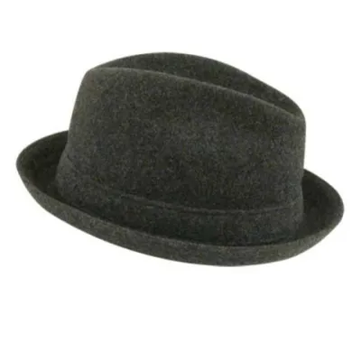 Anthracite Wool Player Hat - Kangol Reference: 408 | Traclet Hat Shop