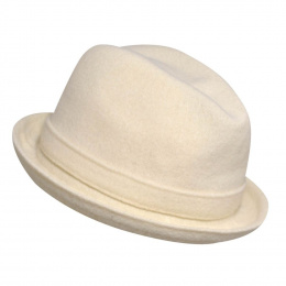 White Wool Player Hat - Kangol