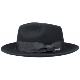Chapeau Fédora Imperméable Laine/Cachemire Noir - Stetson
