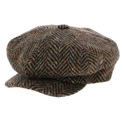 Casquette Irlandaise tweed Fingal - City Sport - achat casquette irlandaise - irish casquette Reference : 4008 | Chapellerie Tra