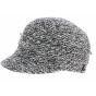 Black Mottled Walk Newsboy Cap - Traclet