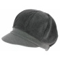Elorine gavroche cap in grey fleece - TRACLET