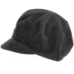 Black Bindweed Newsboy Cap - TRACLET