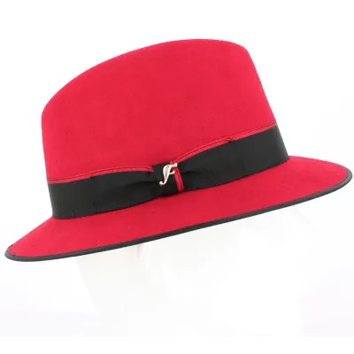 Eylem Wool Felt Hat Red - Traclet Reference: 4363 | Traclet Hat Shop